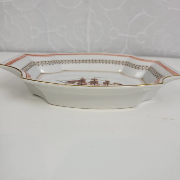 Isco Vintage Unbranded Home Kitchen Serving Dish Plate One Size White Sailboat - Picture 6 of 7